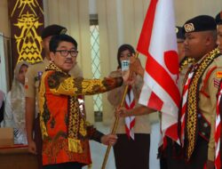 Bupati Hamartoni Ahadis Lepas Kontingen Pramuka Kotabumi Menuju Jambore Nasional XII 2026