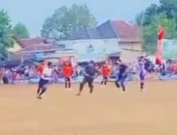 Tarkam Lampung Tengah Berakhir Mencekam, Wasit Dikejar Suporter Menggunakan Sajam 