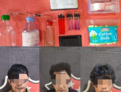 Tiga Pemuda Pakai Sabu di Kos-kosan, Digerebek Polsek Bukit Kemuning
