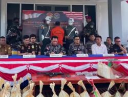 TNI AL Gagalkan Penyelundupan 1,5 Ton Pasir Timah Ilegal di Perairan Lingga