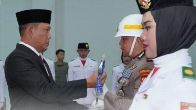 Wakil Bupati Tubaba Kukuhkan 32 Anggota Paskibraka 2026 untuk Upacara HUT ke-81 RI