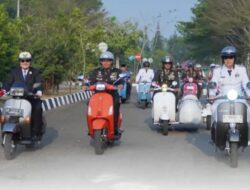 Aksi Ciamik Forkopimda Tubaba, Motor Antik Menuju Lapangan Upacara HUT RI