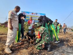 Sinergi Hijau HUT ke-81 TNI, Kodim 0412/LU Bersama Warga dan Pelajar Tanam Ribuan Pohon di Lampung Utara