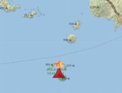 Anak Krakatau Kembali Erupsi 17 Detik, Kaban BPBD Lampung, Aswarodi Prediksi Abu Vulkanik Tidak Capai Daratan Lampung