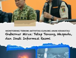 Respons Peningkatan Erupsi Anak Krakatau, Pemprov Lampung Gelar Rakor Hingga Terbitkan Panduan Waspada Bencana