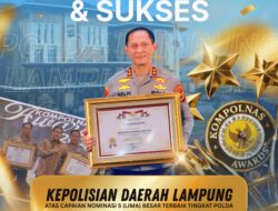 Sabet Prestasi Tingkat Nasional, Polda Lampung Raih Predikat 5 Besar Terbaik Kompolnas Awards 2026