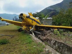 Pesawat Aman Air Tergelincir di Bandara Mulia, Diduga Hilang Kendali Saat Mendarat