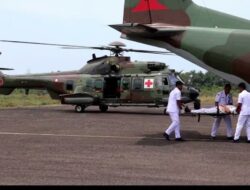 Simulasi Ambulans Udara TNI AU di Pesisir Barat, Bukti Kesiapsiagaan Darurat dan Kebencanaan Wilayah