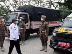 Gelar Apel Besar, Pemkab Lampung Selatan Tegaskan Kesiapsiagaan Satpol PP Hadapi Erupsi Anak Krakatau