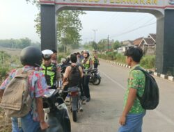 Penertiban Lalu Lintas di Jalinbar Gedong Tataan, Delapan Pemotor Kena Tilang ETLE Handheld