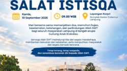 Pemprov Lampung Akan Gelar Doa Bersama dan Salat Istisqa  