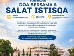 Pemprov Lampung Akan Gelar Doa Bersama dan Salat Istisqa  