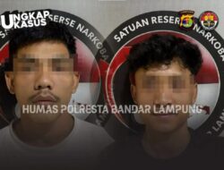 Polresta Bandar Lampung Bongkar Jaringan Ekstasi Di Bumi Waras, Dua Pemuda Ditangkap