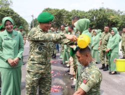 Dandim 0426/TB Pimpin Korp Raport Masuk Satuan dan Kenaikan Pangkat Prajurit