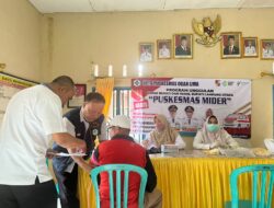 Sisir Pelosok Desa, Puskesmas Ogan Lima Gelar Program Kesehatan Gratis Puskesmas Mider di Simpang Abung