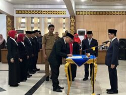 10 Pejabat Hasil Selter Dilantik, Biantori Kepala BPKAD, Husnan Kadis SDABMBK, Bupati Warning Evaluasi Kinerja Setiap 6 Bulan