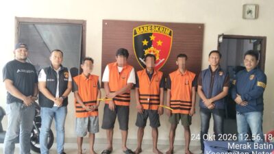 Polsek Natar Bekuk Komplotan Spesialis Pencuri Ban di Lampung Selatan, Beraksi Lebih dari 20 Kali