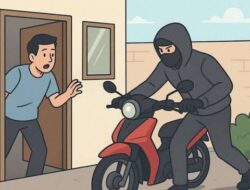 Aksi Pencurian Motor di Sukarame Digagalkan Warga, Pelaku Nyaris Jadi Main Hakim Sendiri