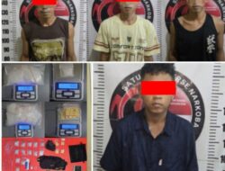 Polres Way Kanan Bongkar Jaringan Narkotika Skala Besar, 4 Tersangka dan Ratusan Gram Sabu Disita